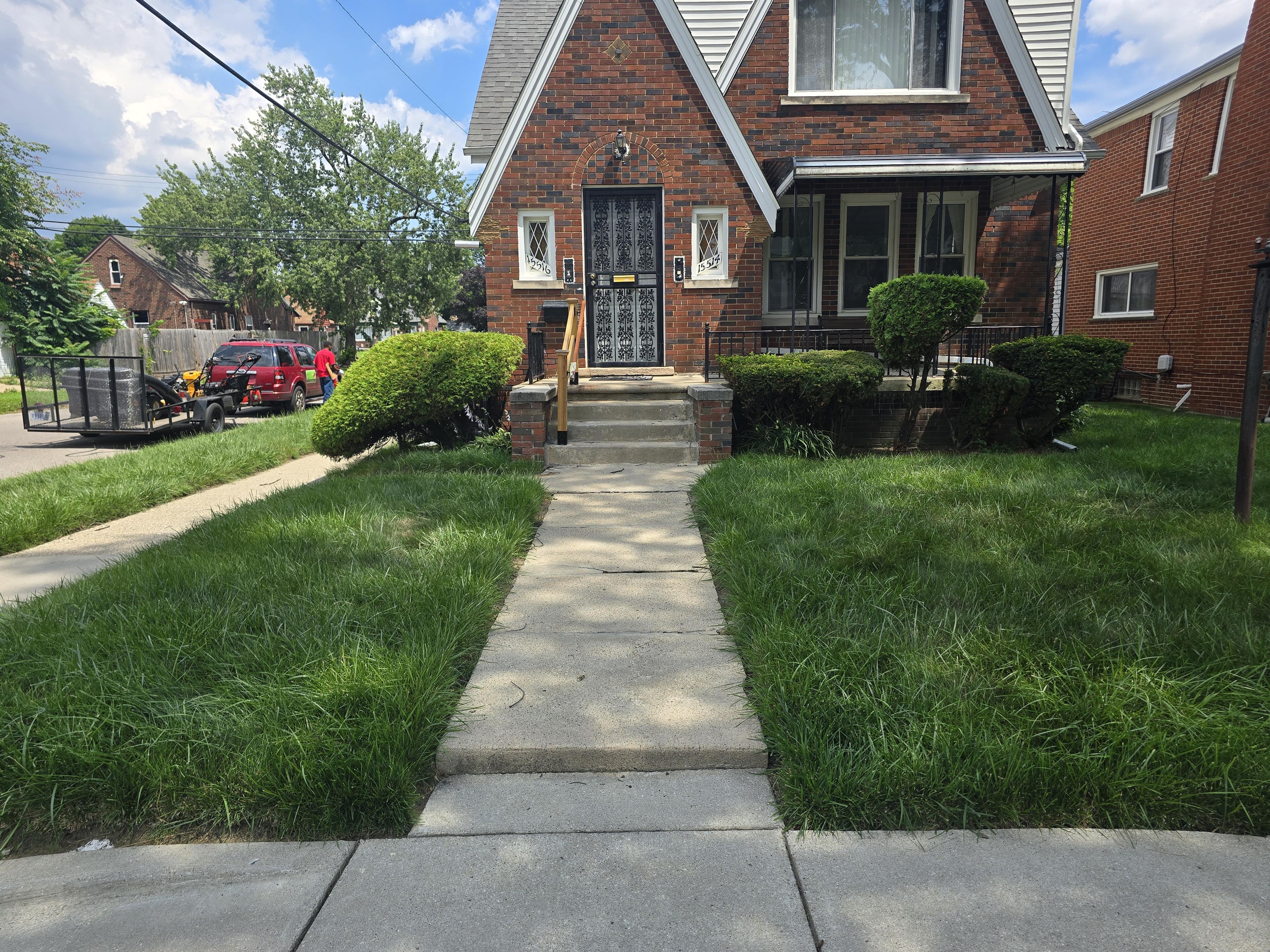 Before landscape installation